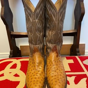 Tony Lama full skin ostrich boots. Size 5B. These are a rare.My personal boots.